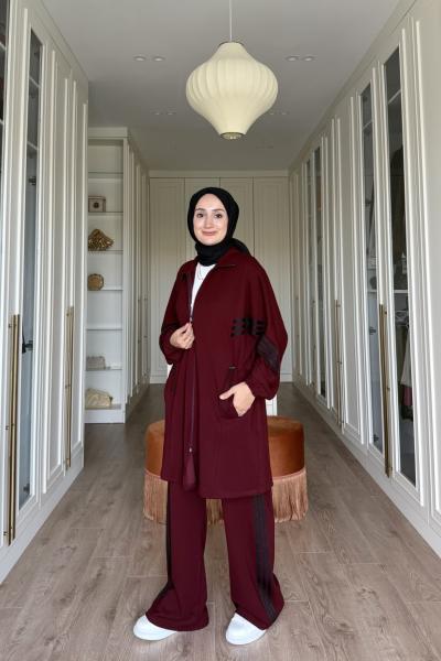 Adidas Model Eşofman Takımı -  bordo