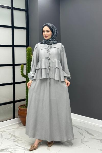 Bedia Etekli Takım - Gri