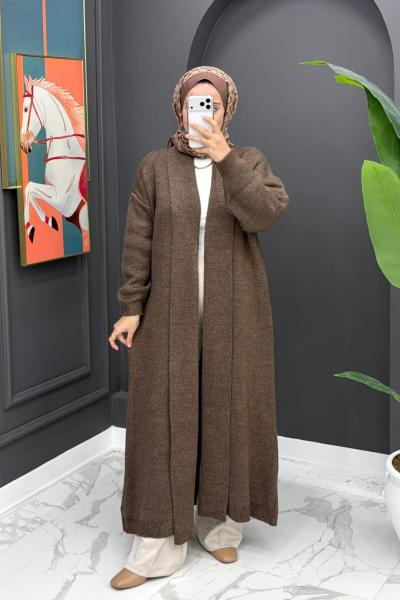 Beril Uzun Hırka - Kahve