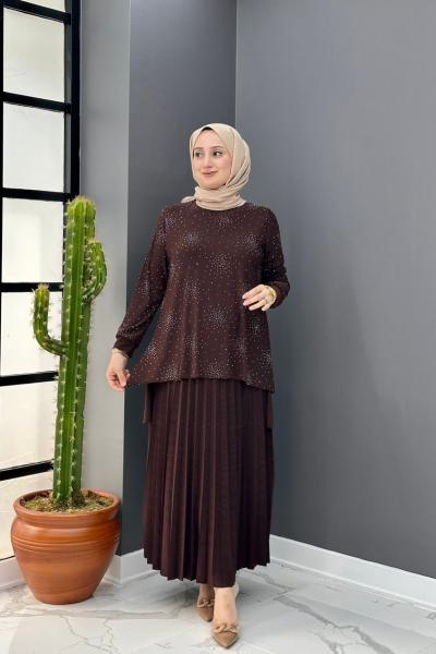 Büşra Etekli Takım - Kahve