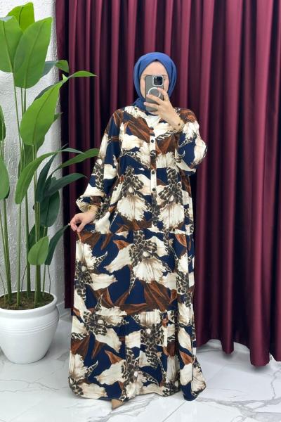 Ceylan Elbise - Lacivert