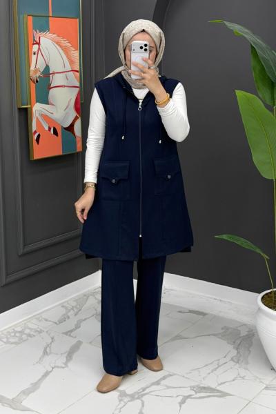 Deniz Yelekli Takım - Lacivert