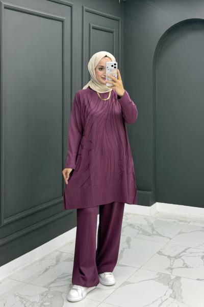 Elfida Merserize Takım - Mürdüm