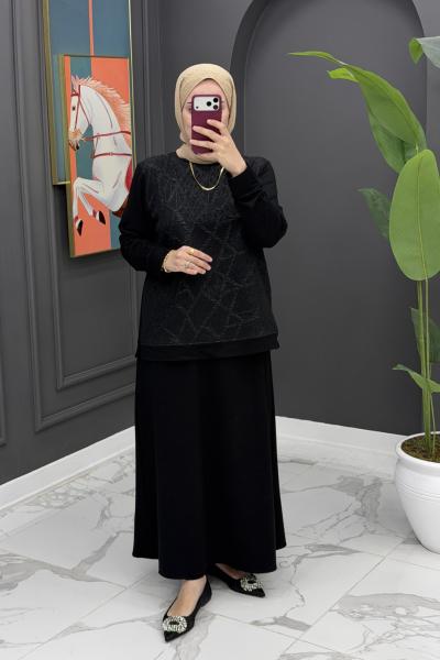 Gülendam Etekli Takım - Siyah