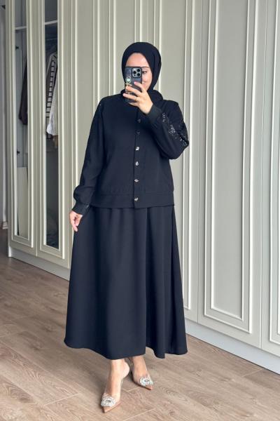 Havva Etekli Takım - Siyah