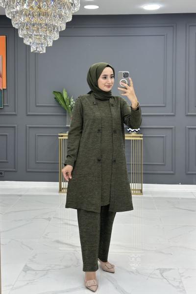 Melis üçlü takım - haki