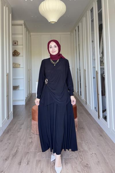 Meyra Etekli Takım - Siyah