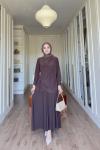 Meyra Etekli Takım -Kahverengi