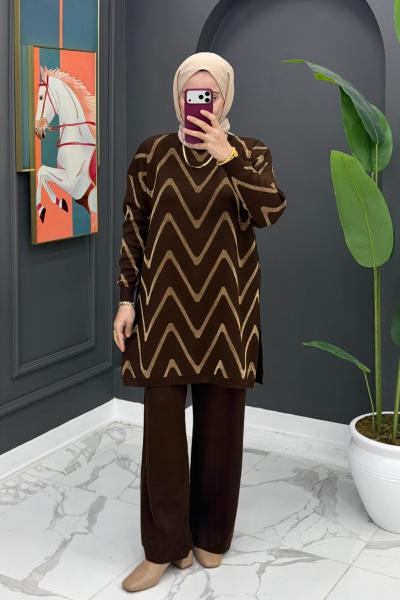 Milen Triko Takım - Kahve