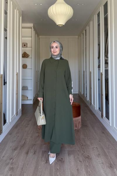 Moon uzun takım - haki