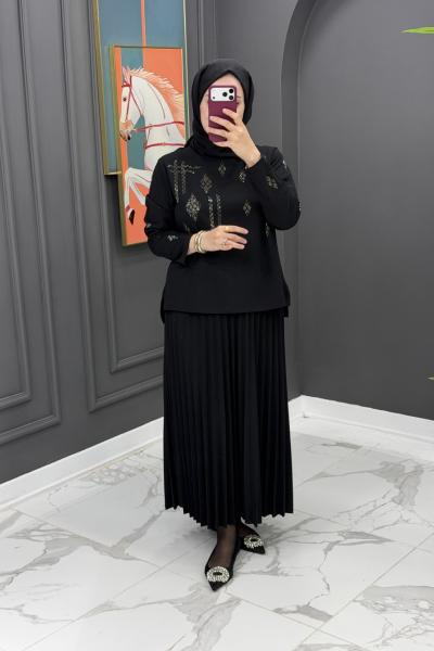 Nurcan Etekli Takım - Siyah