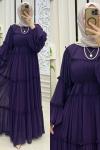Ahenk Elbise Mor