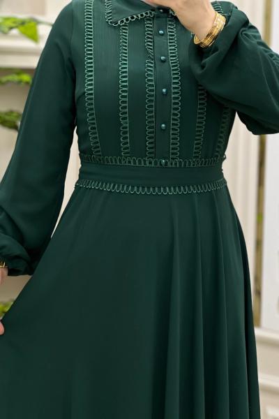 Dantel Elbise Yeşil