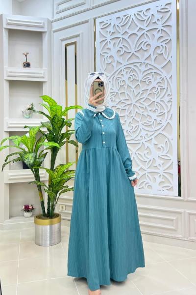 Dildade elbise Mint Yeşili