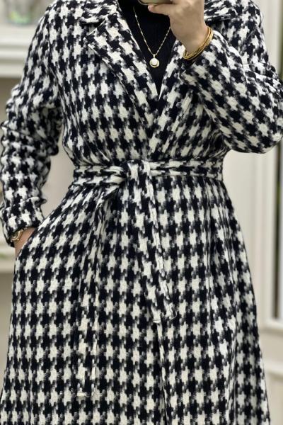 Ekose Kap Siyah Beyaz