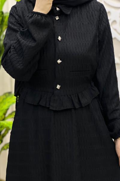 Esinti Elbise  Siyah