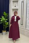 Favori Ceket Etek Takım  Bordo