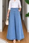 Fruze Kot Pantolon Açık Mavi