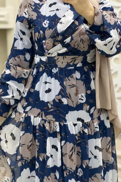 Gül Elbisem Lacivert