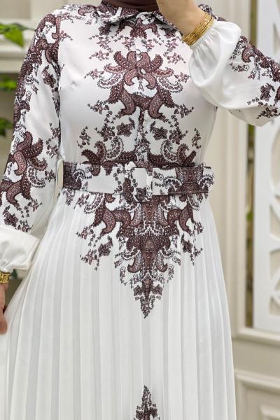 İpek Saten Elbise Gül