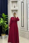 İrem Elbise Bordo