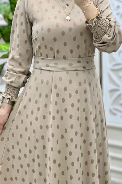 Karanfil Elbise 1 Krem