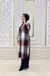 Kare Tesettur Tunik Bordo