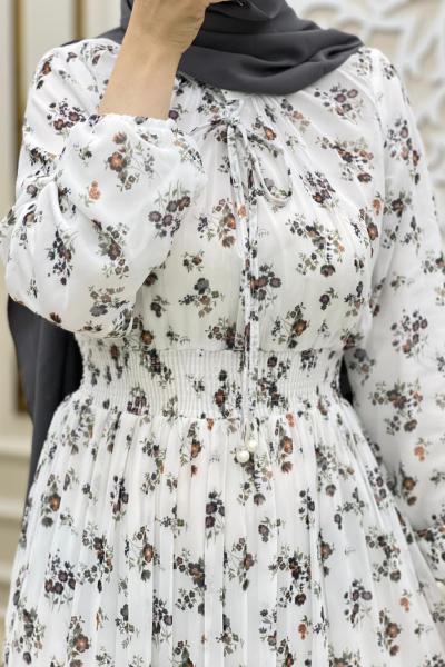 Kaşmir Elbise Beyaz