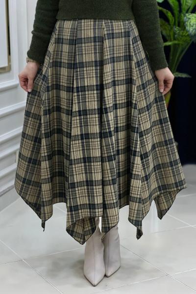 Kırlangıç Etek Haki Bej