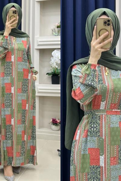 Kıvılcım Elbise Yeşil