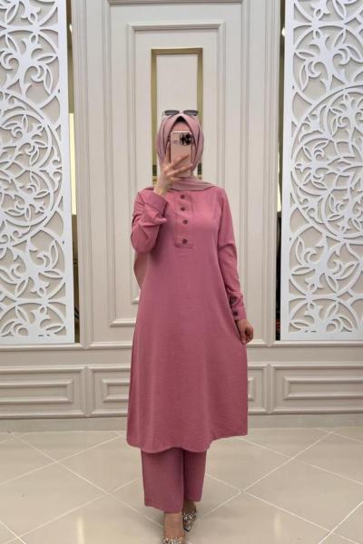 Lima Tesettür Takım Pembe
