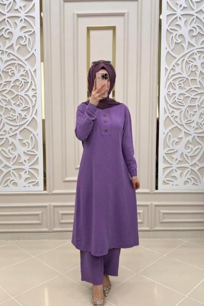 Lima Tesettür Takım Mor