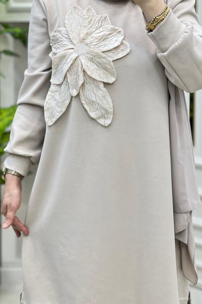 Nergiz İkili Takım  Bej