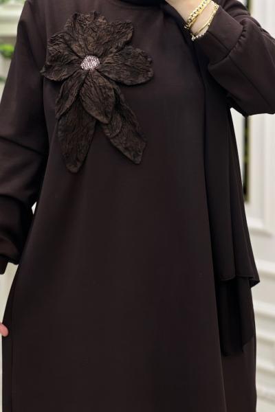 Nergiz İkili Takım  Kahverengi