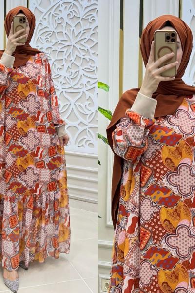 Peri elbise  Turuncu