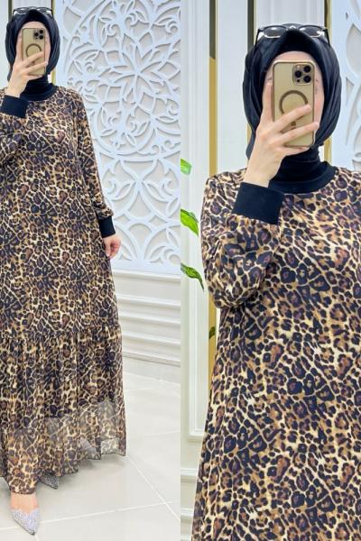 Peri elbise  Leopar