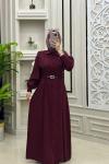 Rabiş Elbise Bordo