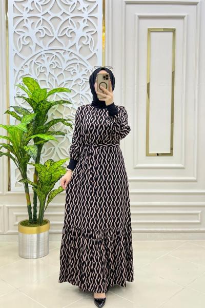 Salkım Elbisem Vizon