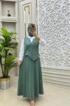 Sanem 3 Lü Takım Mint Yeşili