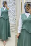 Sanem 3 Lü Takım Mint Yeşili