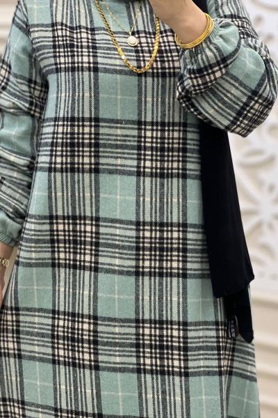 Sedef Elbisem Mint Yeşili