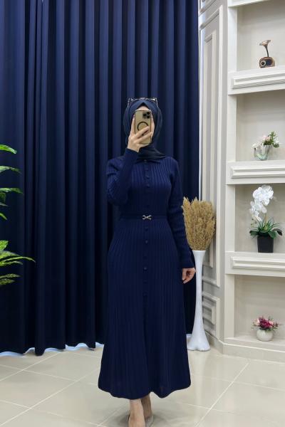 Sevde Elbise Lacivert