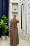 Soylu Elbise Kahverengi