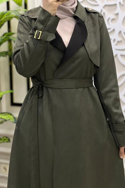 Sümbül Süet Kap Haki