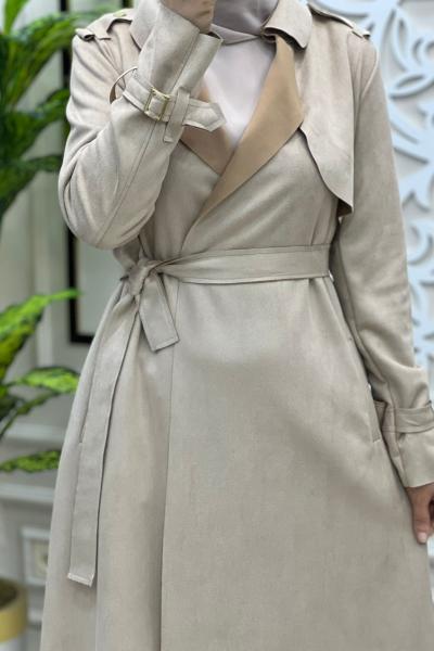 Sümbül Süet Kap Bej