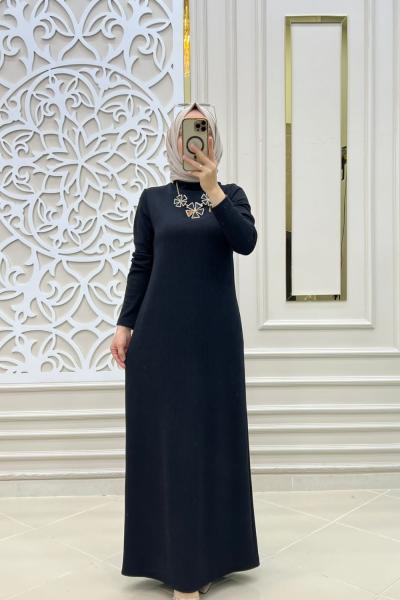 Tesettür Gamze Elbisem Siyah