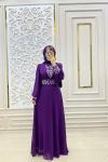 Tesettür Hürrem Elbise Mor