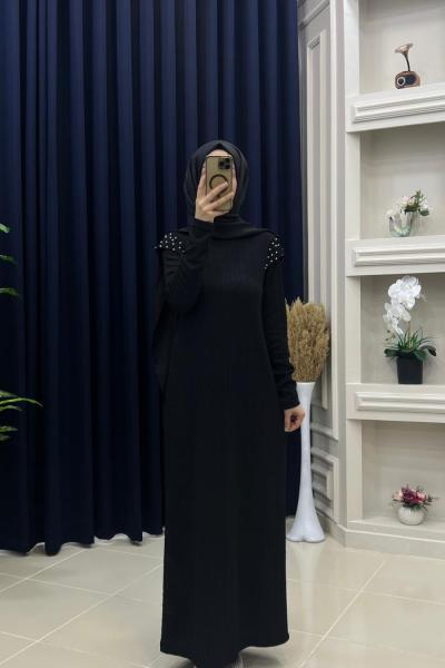 Vatka Elbise Siyah