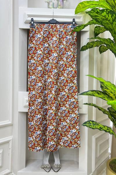 Viskon Pantolon Hardal Sarısı