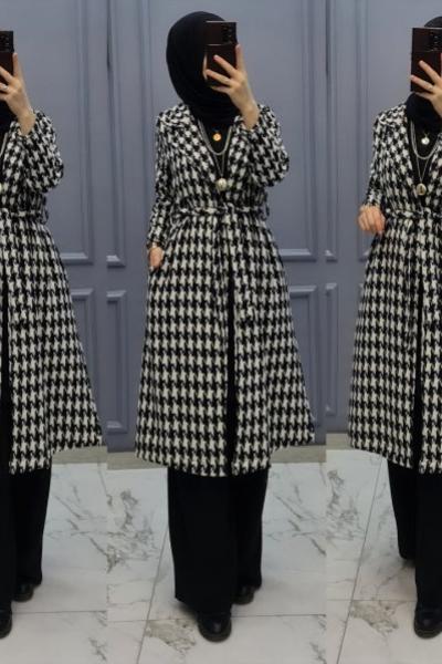 Yeni Ekose Kap Modelim Beyaz